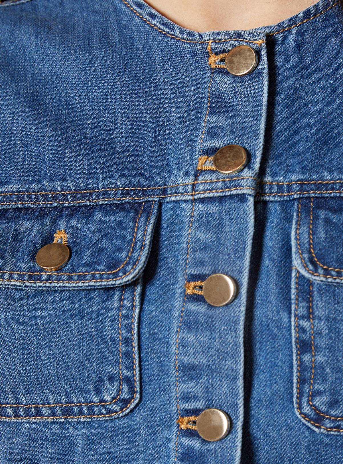 OASIS Denim Waistcoat With Patch Pockets 12 - Image 4